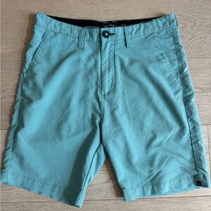 Men’s Billabong performance shorts size 30, teal color